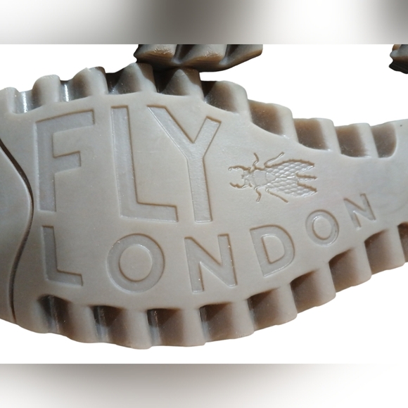 Fly London Yebi Brown Suede Slip on Booties Wedge Ankle Boots Size 8 - Picture 9 of 12